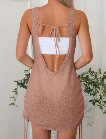 Rochie scurta SHEIN, roz pal