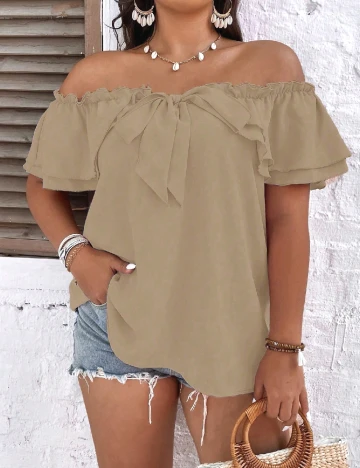 Bluza SHEIN CURVE, crem
