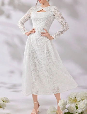 Rochie medie SHEIN, alb