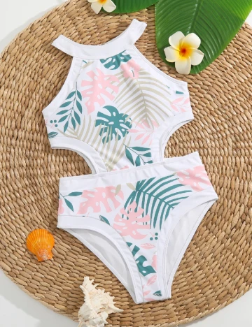 Costum de baie Shein Kids, alb