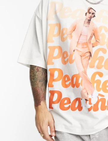 Tricou Oversize ASOS, alb
