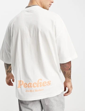 Tricou Oversize ASOS, alb