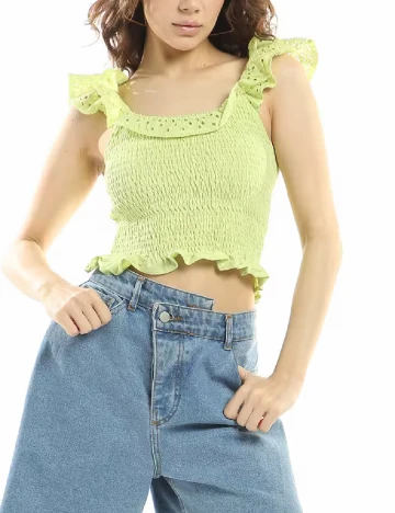 Top Miss Selfridge, verde
