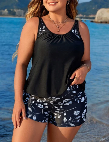 Costum de baie SHEIN CURVE, negru