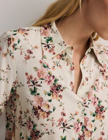 Camasa Reserved, floral print