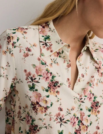 Camasa Reserved, floral print