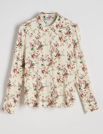 Camasa Reserved, floral print