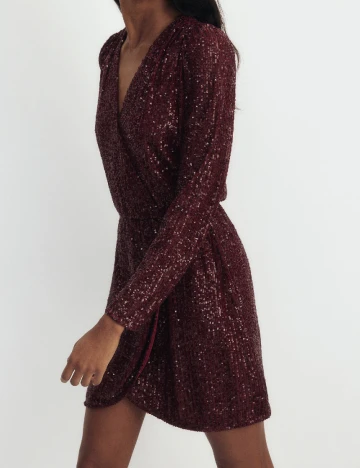 Rochie scurta Reserved, visiniu
