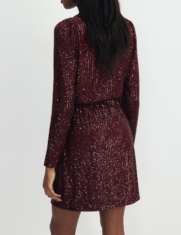 Rochie scurta Reserved, visiniu