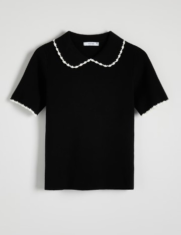 Tricou Reserved, negru