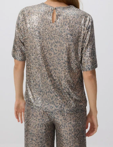 Bluza Reserved, crem/gri