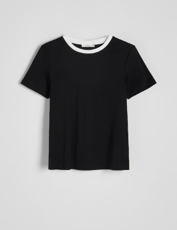 Tricou Reserved, negru