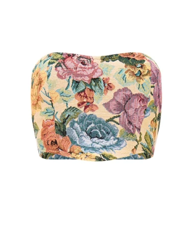 Top PRETTYLITTLETHING, floral print Floral print