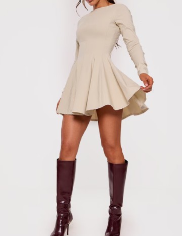 Rochie scurta PRETTYLITTLETHING, crem