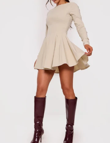 Rochie scurta PRETTYLITTLETHING, crem