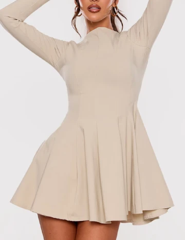 Rochie scurta PRETTYLITTLETHING, crem