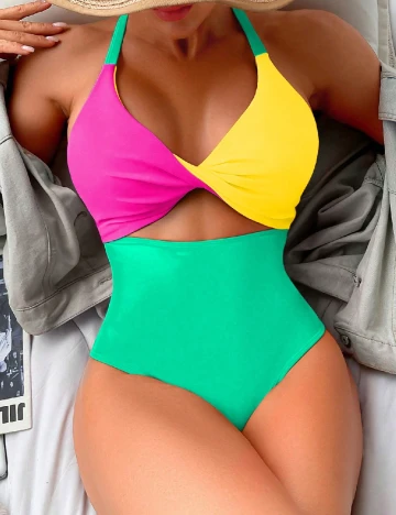 Costum de baie SHEIN, mix culori Mix culori