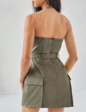 Rochie scurta SHEIN, verde