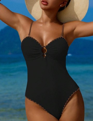 
						Costum de baie SHEIN, negru