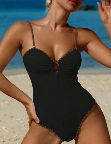 Costum de baie SHEIN, negru