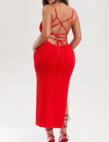Rochie lunga SHEIN CURVE, rosu