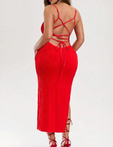 Rochie lunga SHEIN CURVE, rosu