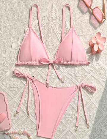 
						Costum de baie SHEIN, roz