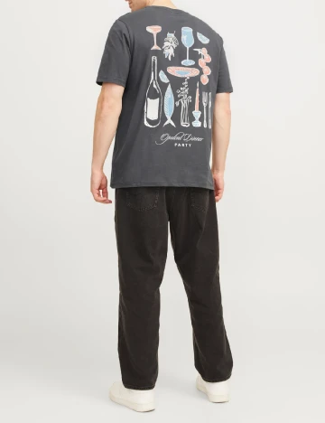 Tricou Jack&Jones Plus Size Men, gri
