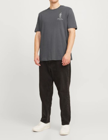 Tricou Jack&Jones Plus Size Men, gri