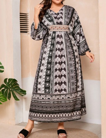 
						Rochie lunga SHEIN CURVE, mix culori
