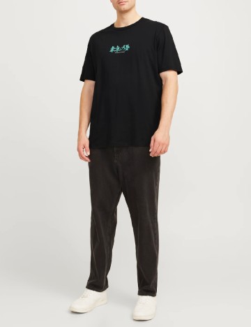 Tricou Jack&Jones Plus Size Men, negru