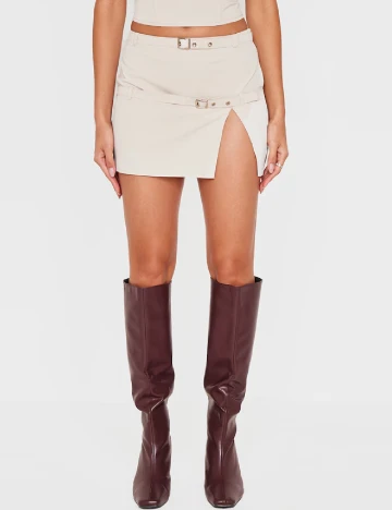 Fusta PRETTYLITTLETHING, bej