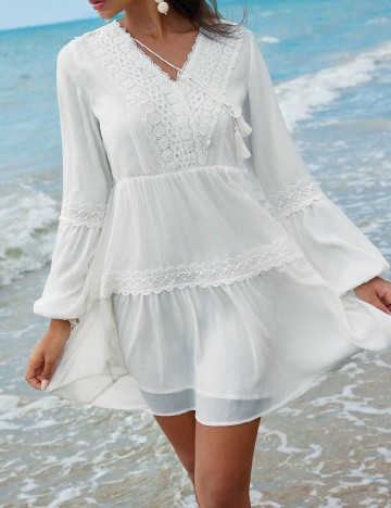 
						Rochie scurta SHEIN, alb