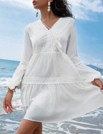 Rochie scurta SHEIN, alb
