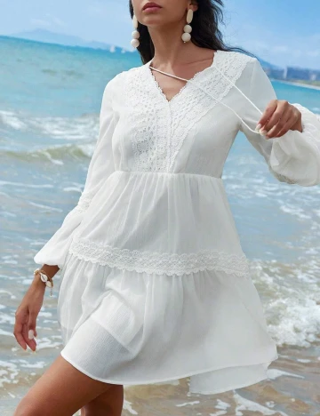 Rochie scurta SHEIN, alb