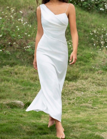 
						Rochie lunga SHEIN, alb