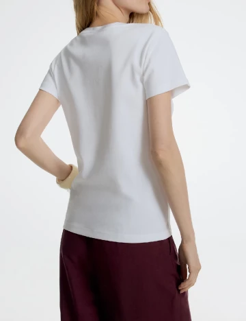 Tricou Reserved, alb