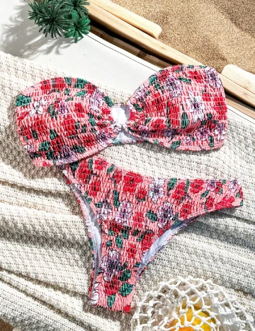 Costum de baie SHEIN, floral print