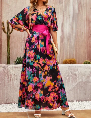 Rochie lunga Anany, mix culori Mix culori