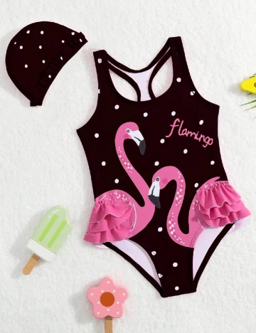 Costum de baie Shein Kids, negru