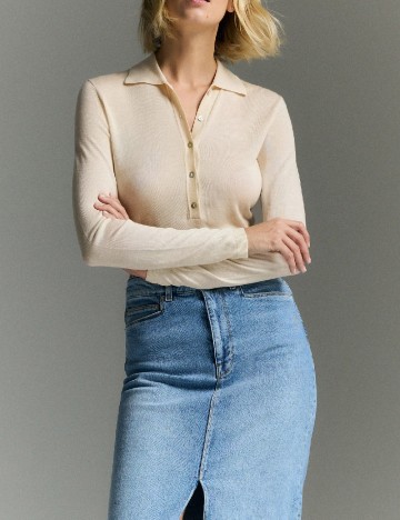 
						Bluza Reserved, crem