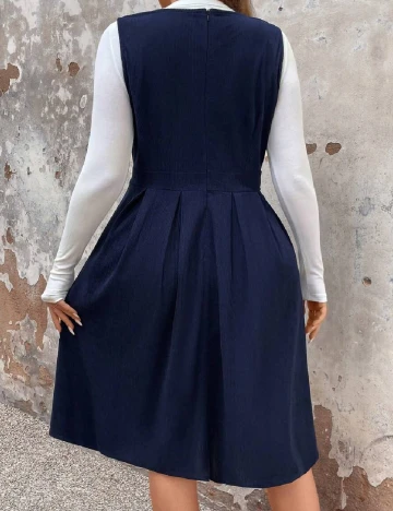 Rochie medie SHEIN CURVE, bleumarin