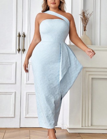 
						Rochie lunga SHEIN CURVE, albastru