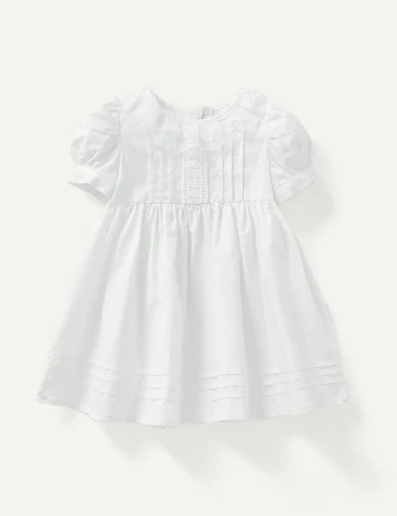 Rochie CozyCub, alb Alb
