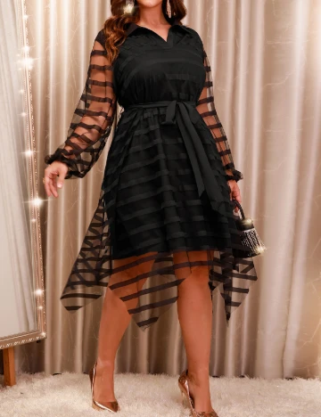 Rochie medie SHEIN CURVE, negru
