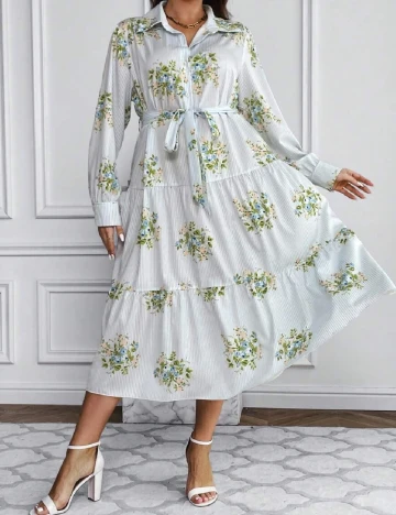Rochie medie SHEIN CURVE, bleu