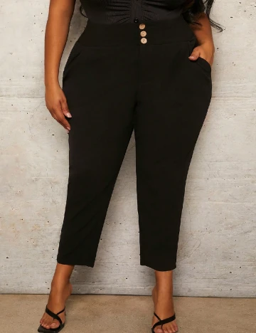 Pantaloni SHEIN CURVE, negru