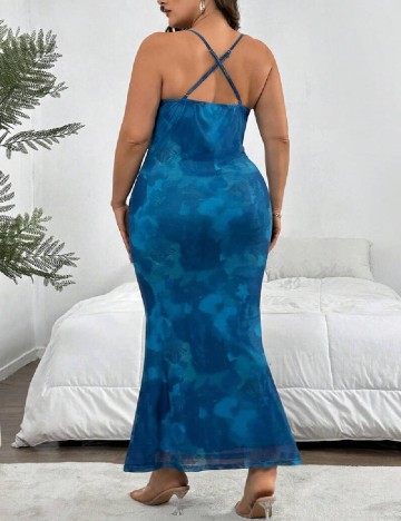 Rochie lunga SHEIN CURVE, albastru