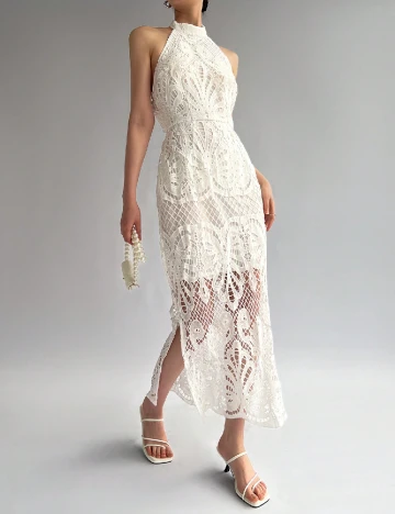 Rochie medie SHEIN, alb