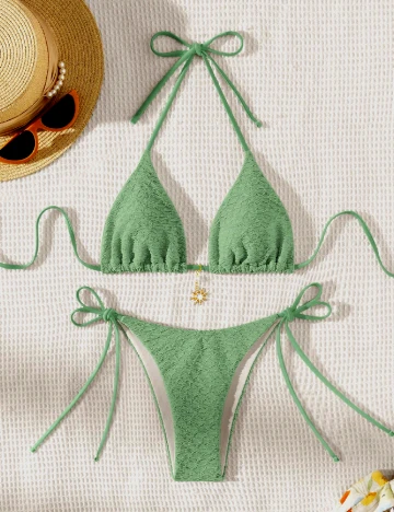 Costum de baie SHEIN, verde